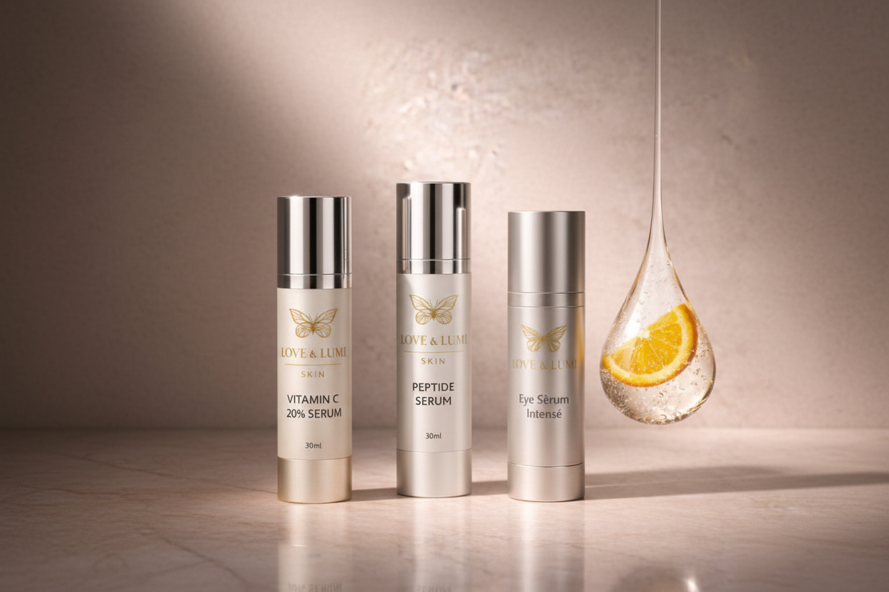 The Glow Edit — Three Serums with Droplet