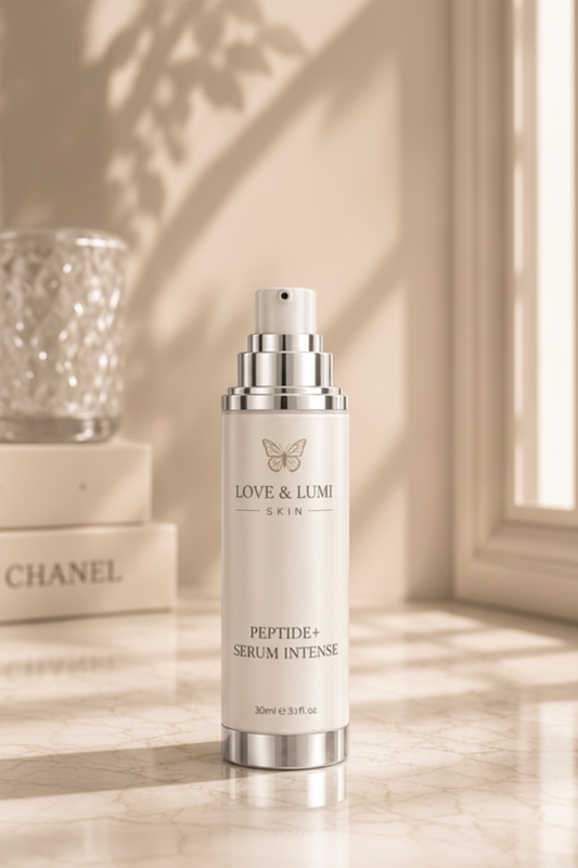 Peptide+ Serum Intense 30ml by Love & Lumi Skin on marble surface
